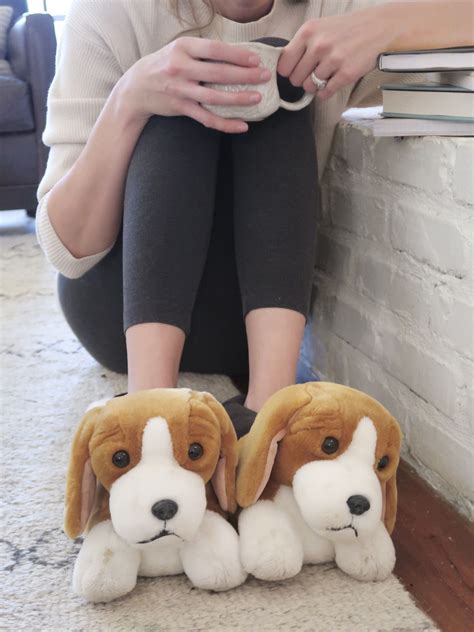 Beagle Slippers The Hive Animal Slippers Dog Slippers Fun Slippers