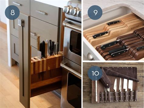 10 Creative Kitchen Knife Storage Ideas