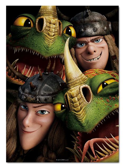 How To Train Your Dragon Ruffnut Tuffnut And Belch Barf Poster