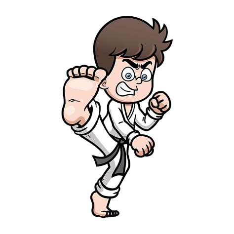 Wandtattoo Kampfsport Karate Schüler Cartoon Dekodino Mytoys