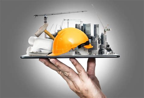 Innovative Architecture And Civil Engineering Plan Stock Photo Image
