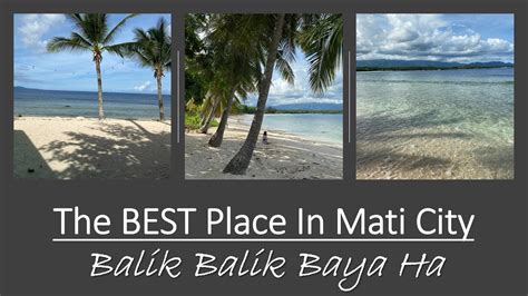 The Best Beach Resort In Mati City Youtube