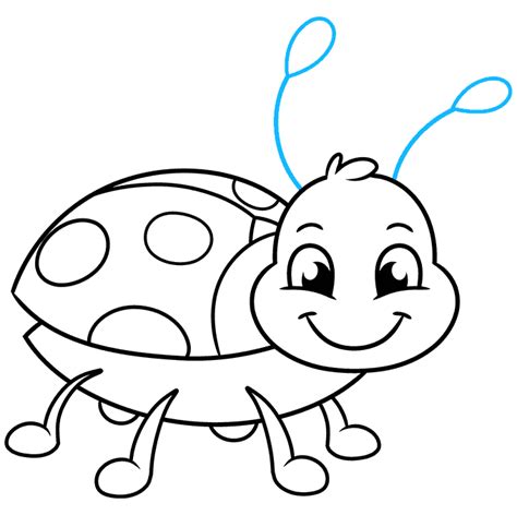 How To Draw An Easy Cartoon Bug Really Easy Drawing Tutorial