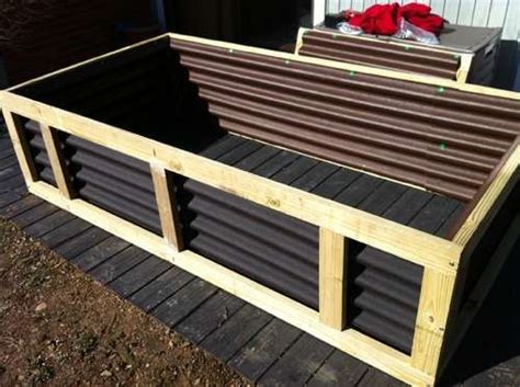 How to build a corrugated steel raised garden bed. Pin on Garden
