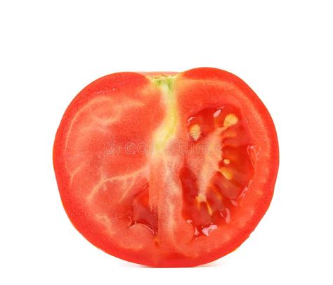 Tomato Slice Isolated On White Background Stock Photo Image Of Tasty