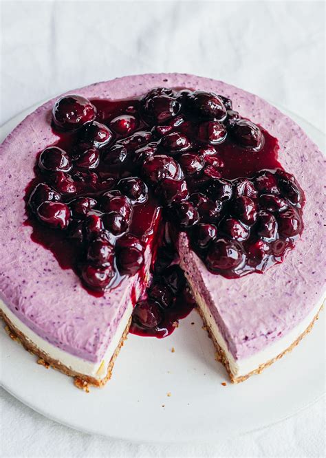 No Bake Blueberry Cheesecake SO VEGAN