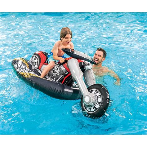 Intex 57534ep Cruiser Motorcycle Inflatable Ride On Pool Float Toy For