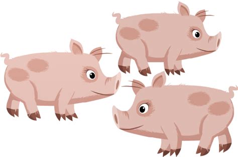 Download 3 Little Pigs Png Zwierzęta Grafika Clipartkey