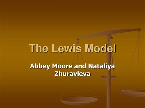 Ppt The Lewis Model Powerpoint Presentation Free Download Id1052280