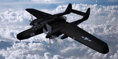 Northrop P 61 Black Widow 3d Model By Chipbasschaos