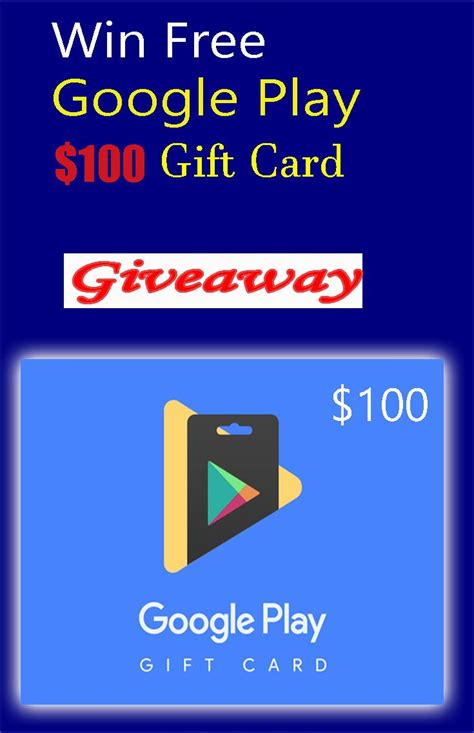 Free Google Play Gift Card In Google Play Gift Card Gift
