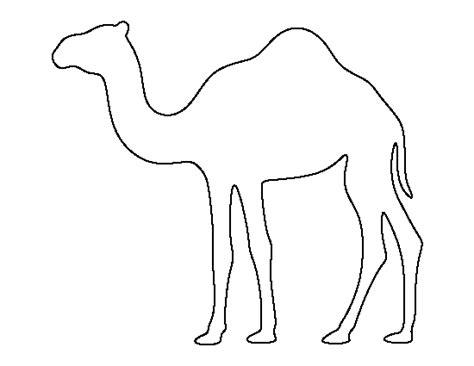 Free Printable Camel Template
