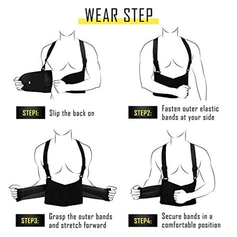 Cfr Back Brace Working Support With Suspenders Adjustable Straps Belt