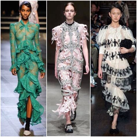 Trend Spotting On The London Fashion Week Runway Ruffles And Frills Get