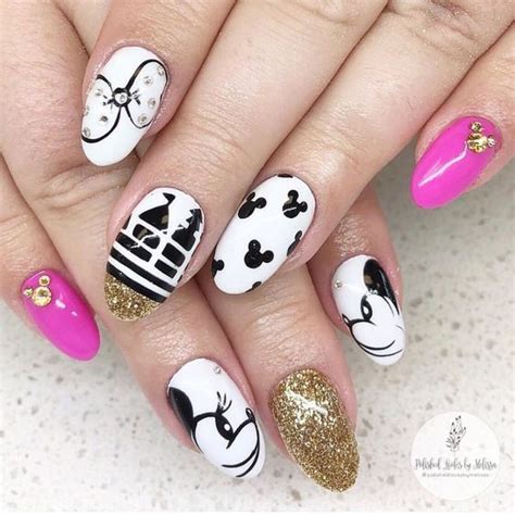 Updated 30 Awesome Minnie Mouse Nail Designs Minnie Mouse Nails