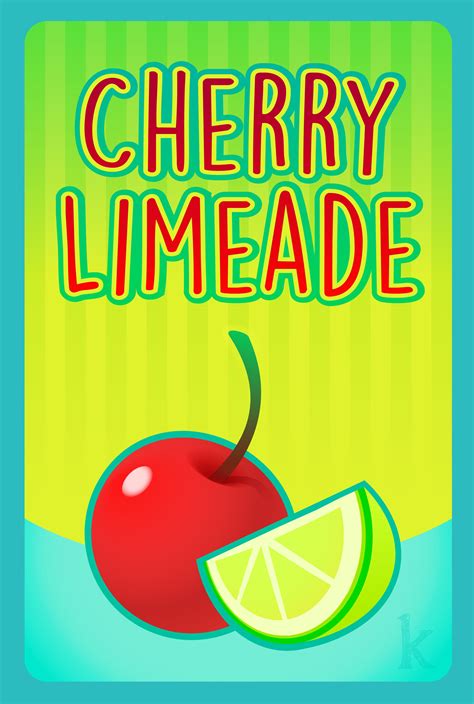 cherry limeade by karianne hutchinson illustration vector illustrator adobe lemonade stand