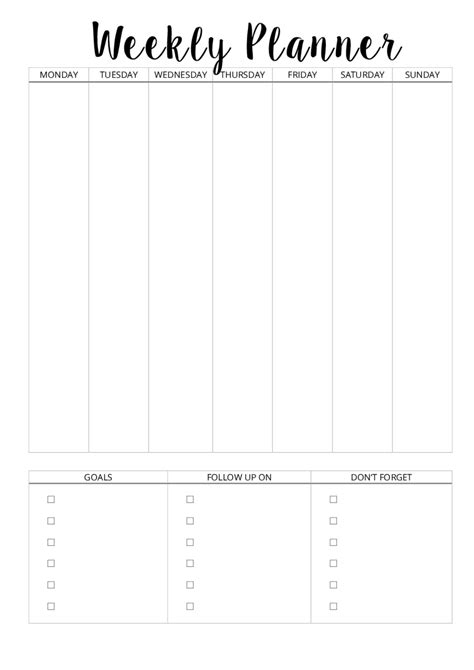 2022 Weekly Planner Template - Fillable, Printable PDF & Forms | Handypdf