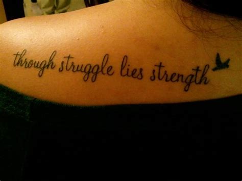 Through Struggle Lies Strength Tattoo Quotes Lie Strength Tattoos