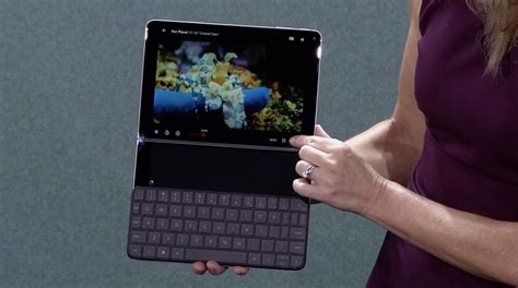 Microsoft Teases Dual Screen Surface Neo Notebook Surface Duo Folding