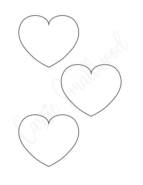 25 Free Printable Heart Templates Small To Large Sizes Cassie Smallwood
