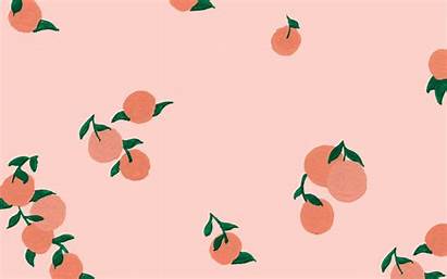 Aesthetic Wallpapers Desktop Macbook Peach Mac Kawaii