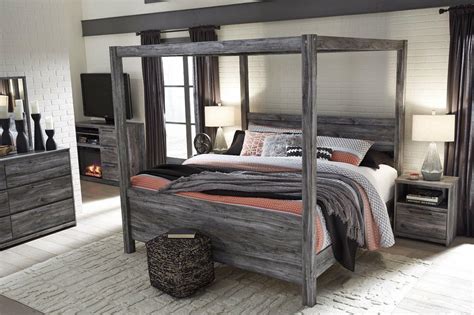 Check spelling or type a new query. Ashley Furniture Baystorm Queen Canopy 6 Piece Bedroom