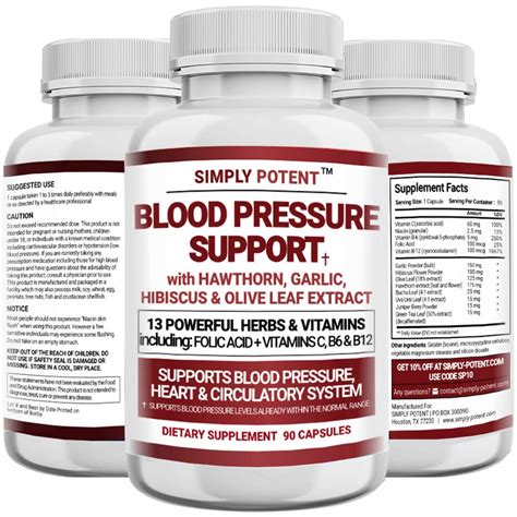 Blood Pressure Support Supplements Healthy Heart Cholesterol Cardio
