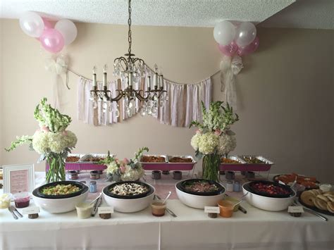 Buffet Table Chic Bridal Showers Shabby Chic Bridal Shower Bridal