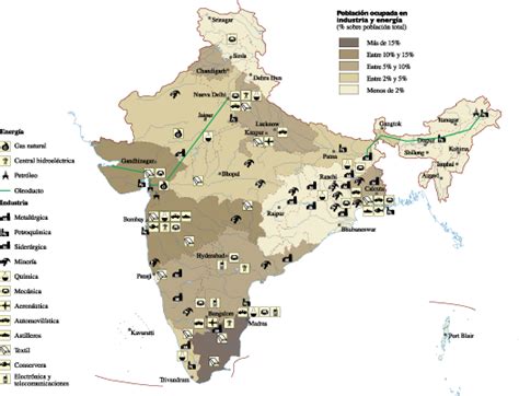 India Economic Map Vector World Maps