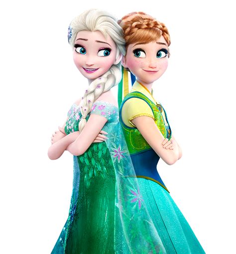 Elsa And Anna Frozen Fever Transparent Background Disney Princess