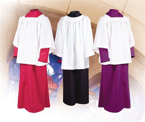 Altar Server Cassock Style 215u 65 Polyester 35 Cotton Button F — Monk S Church Supply
