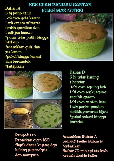 Pandan sponge cake recipe / resepi kek span pandan lngredients: Resepi Kek Batik Empire Brunei - September OX