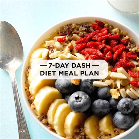 7 Day Dash Diet Meal Plan