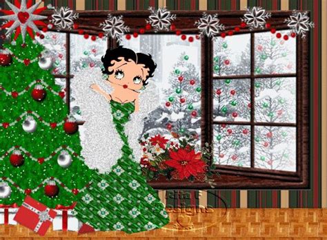Merry Christmas Betty Boop Art Merry Christmas Merry