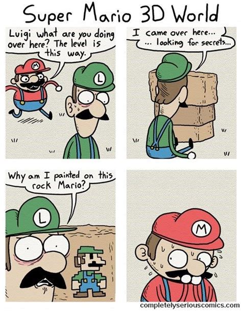 Secret Luigi For U Mario Memes Mario Comics Super Mario And Luigi