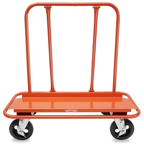 Gyptool Heavy Duty Drywall Sheet Cart Panel Dolly With Swivel Wheels Orange Gyptool