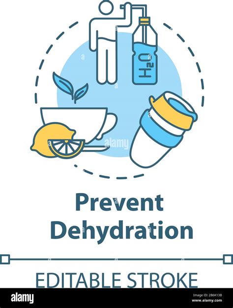 Prevent Dehydration Concept Icon Natural Treatment For Flu
