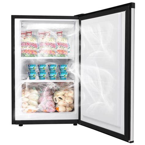 New 88l 30cuft Compact Mini Freezer Small Portable Fridge Stainless