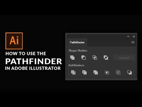 How To Use Pathfinder In Adobe Illustrator Youtube