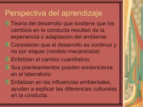 Perspectiva Del Aprendizaje