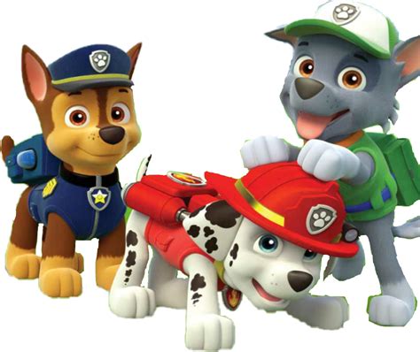 Download Chase Marshall Rocky Chase Paw Patrol Png Clipart Png
