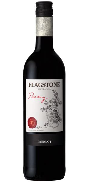 poetry merlot 2022 flagstone wines we are born creative accolade proudly south african