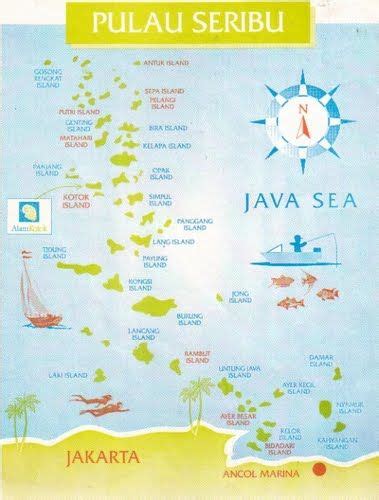 Map Of Pulau Seribu Thousand Islands Jakarta Indonesia Carlos