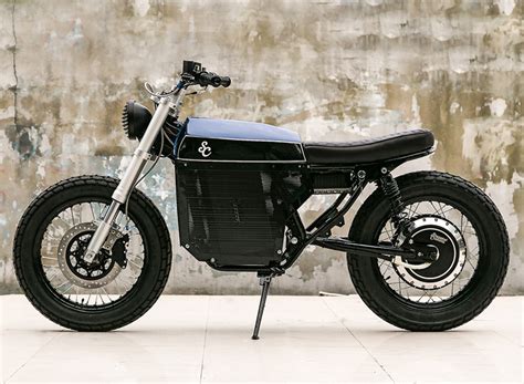 Street Tracker Electric Custom Motorcycle By Shanghai Customs