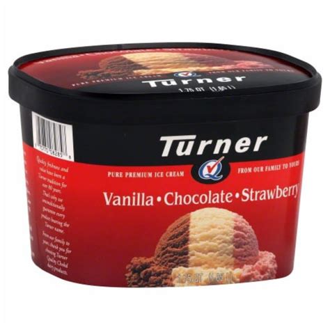 Turner Pure Premium Ice Cream Neapolitan Ice Cream 56 Fl Oz Kroger