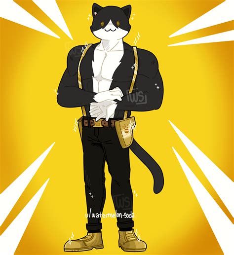 Overtime Style Concept For Meowscles Tuxedo Im Not Sure If Well