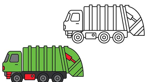 🎨 How To Garbage Truck 🎨 Easy Step By Step ️ Draw And Play ️ Youtube