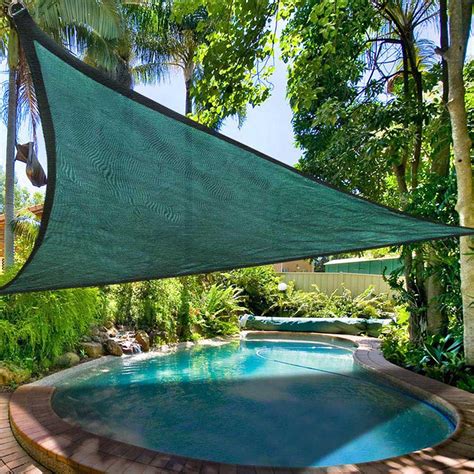 Canopy sails have an aesthetically pleasing quality due to the many possible shapes, colors, and combinations that can make one patio shade canopy. 16.5' Triangle Sun Shade Sail Yard Canopy Patio Garden UV ...