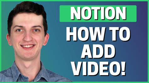 How To Add Video In Notion Youtube