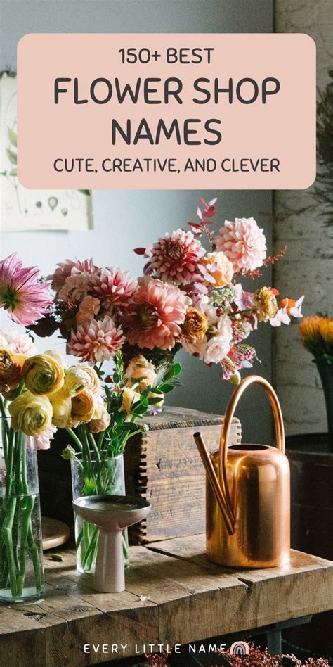 150 Best Flower Shop Names Cute Creative And Clever In 2023